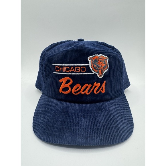 Vintage Chicago Bears Corduroy Snapback Hat NFL American Needle 90s Cap